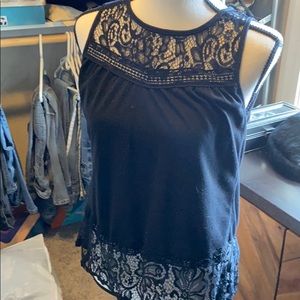 Lace exposed back top